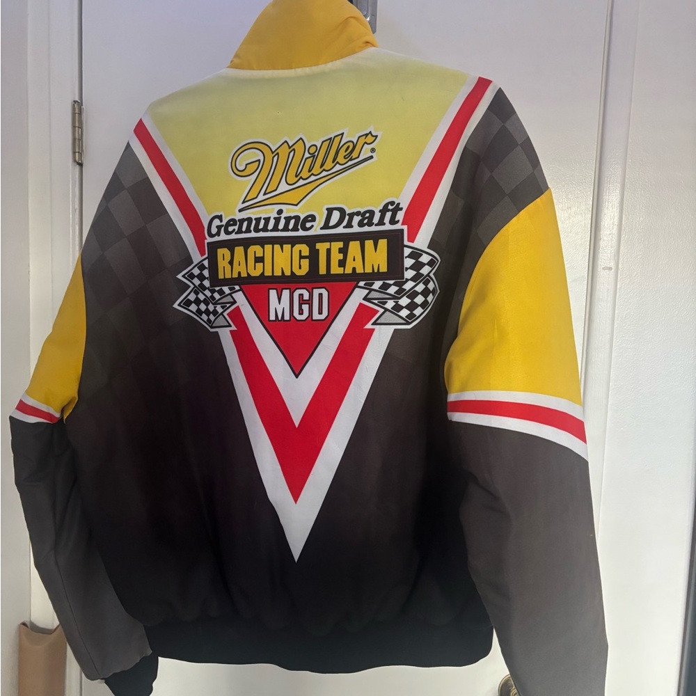 Men's Racing Team Jacket - Black and Yellow - Picture 3 of 5